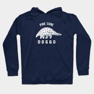 Pine cone doggo. Minimal, funny art for pangolin & dog lovers Hoodie